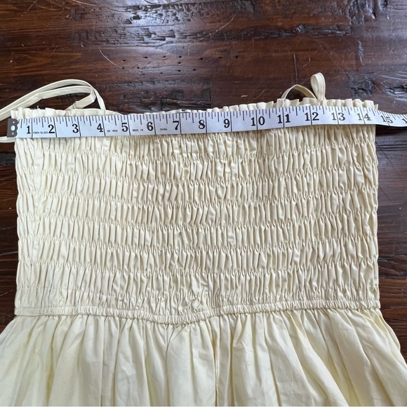 VICI Collection Fawn Smocked A-Line Midi Dress Adjustable t-straps Size Medium - Picture 6 of 12